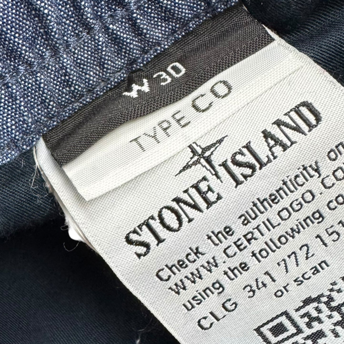 S/S 21 Stone Island Denim Effect Cotton Shorts