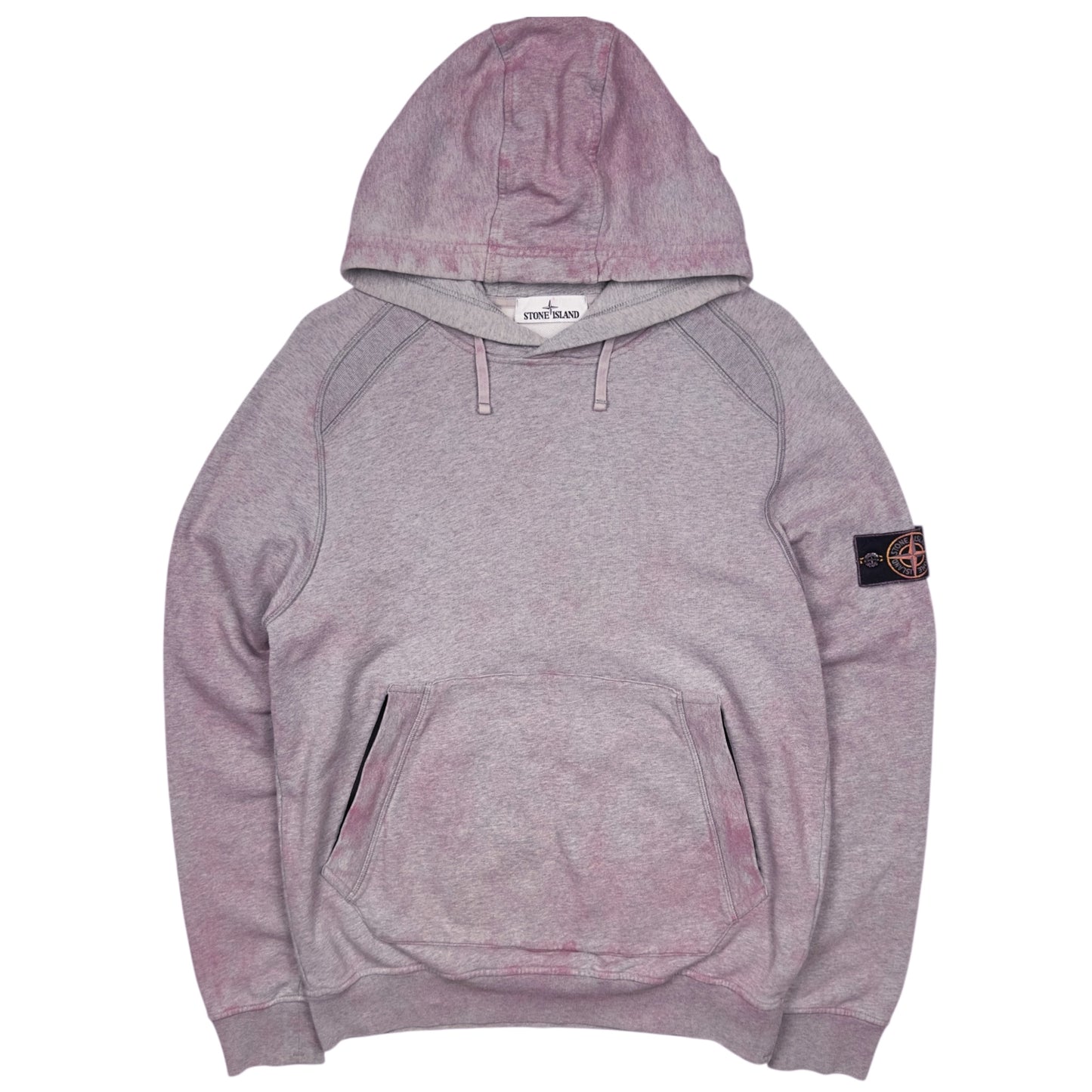 S/S 21 Stone Island Dust Colour Treatment Hoodie - Pink