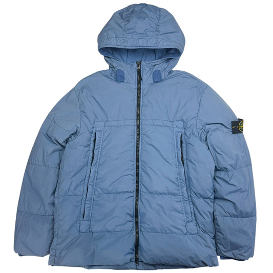 A/W 20 Stone Island Crinkle Reps NY Down Puffer Jacket - Blue