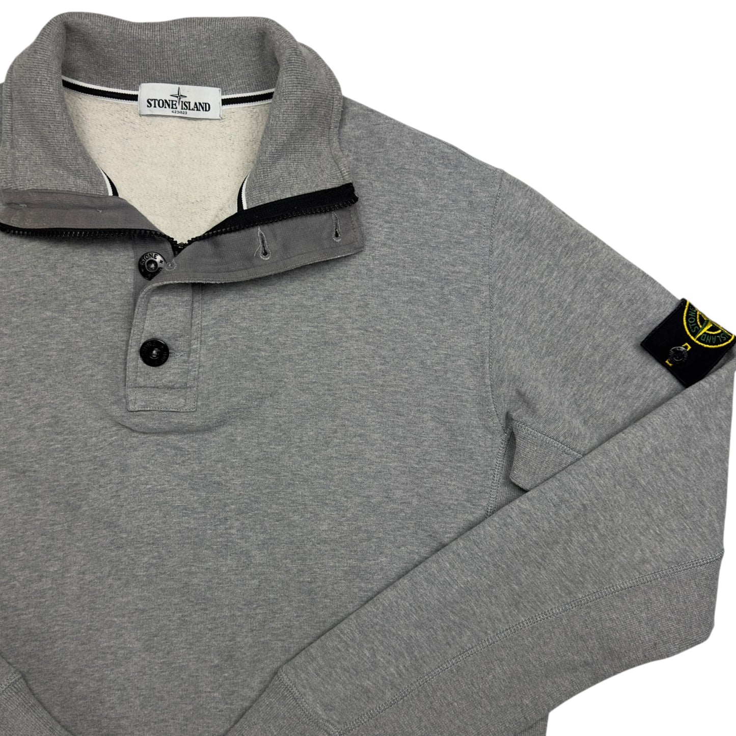 A/W 13 Stone Island Quarter Zip Sweater - Grey