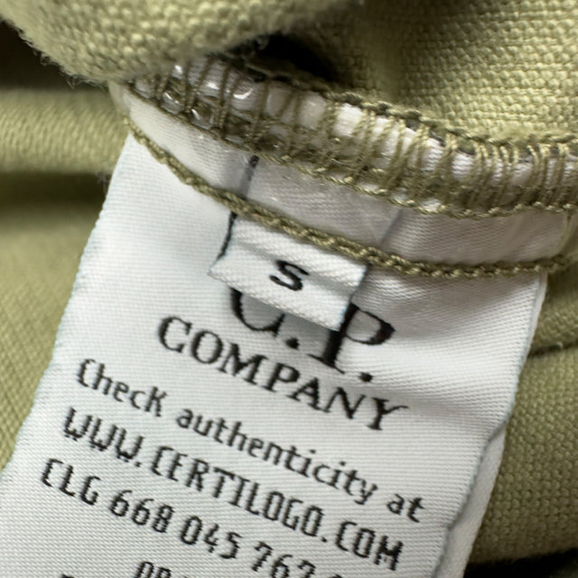 C.P. Company Corduroy Quarter Zip Overshirt - Khaki