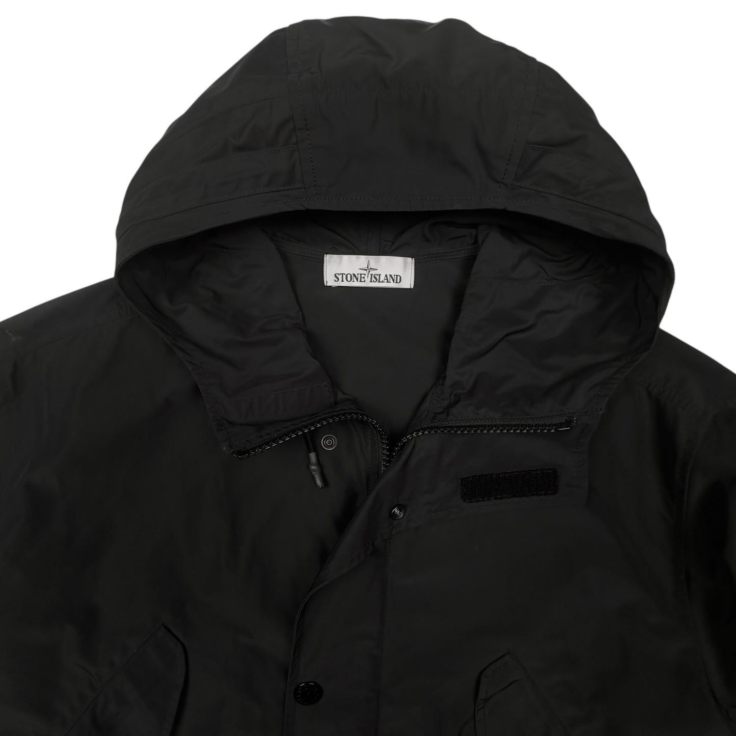S/S 18 Stone Island Micro Reps Parka Jacket - Black