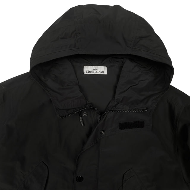 S/S 18 Stone Island Micro Reps Parka Jacket - Black