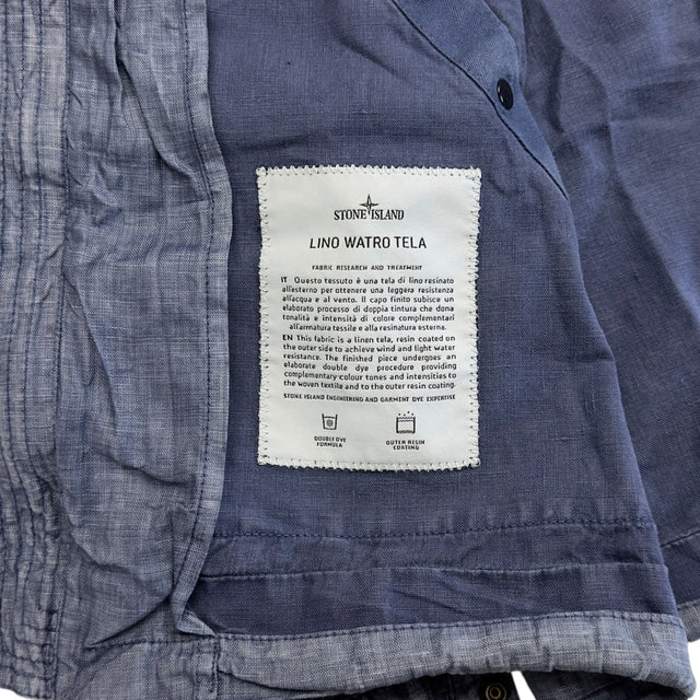S/S 14 Stone Island Lino Watro Tela Jacket - Blue