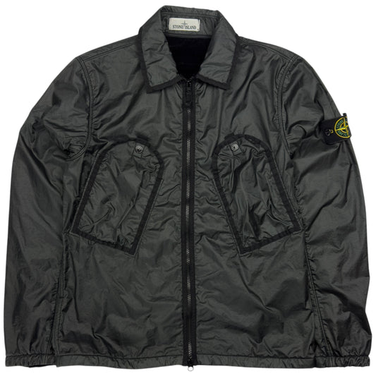 A/W 19 Stone Island Lamy Flock Overshirt - Black