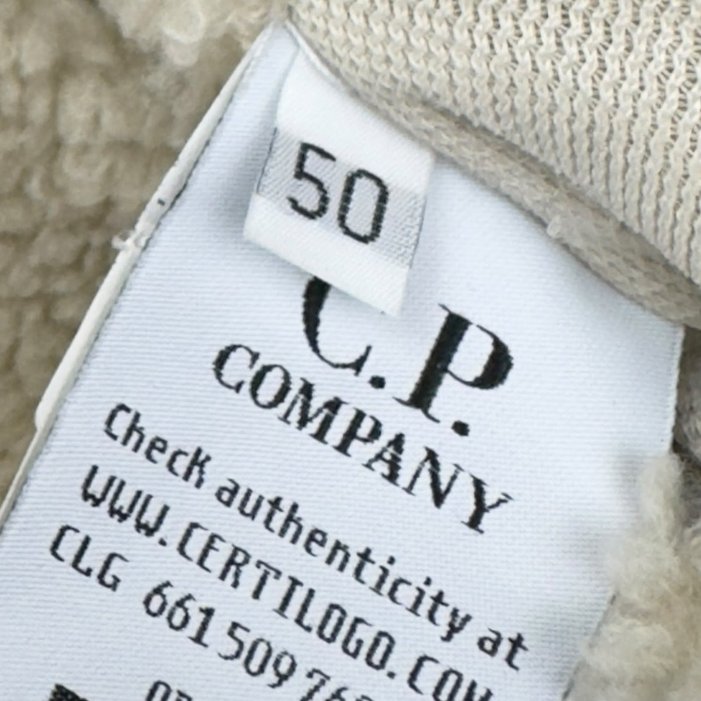 C.P. Company Reversible Cotton Fleece Goggle Jacket - Khaki