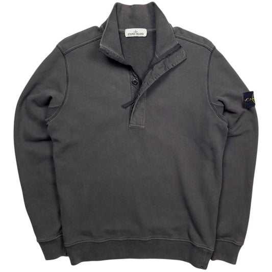 Stone Island Quarter Zip Sweater - Dark Grey