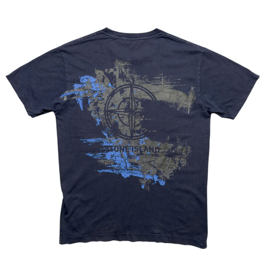 A/W 20 Stone Island Back Print T-Shirt - Navy