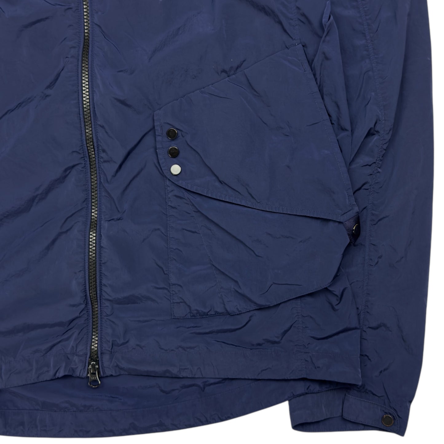 C.P. Company Chrome Nylon Goggle Jacket - Navy