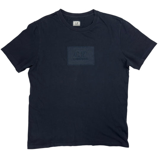C.P. Company New Patch Big Stitch Logo T-Shirt - Navy