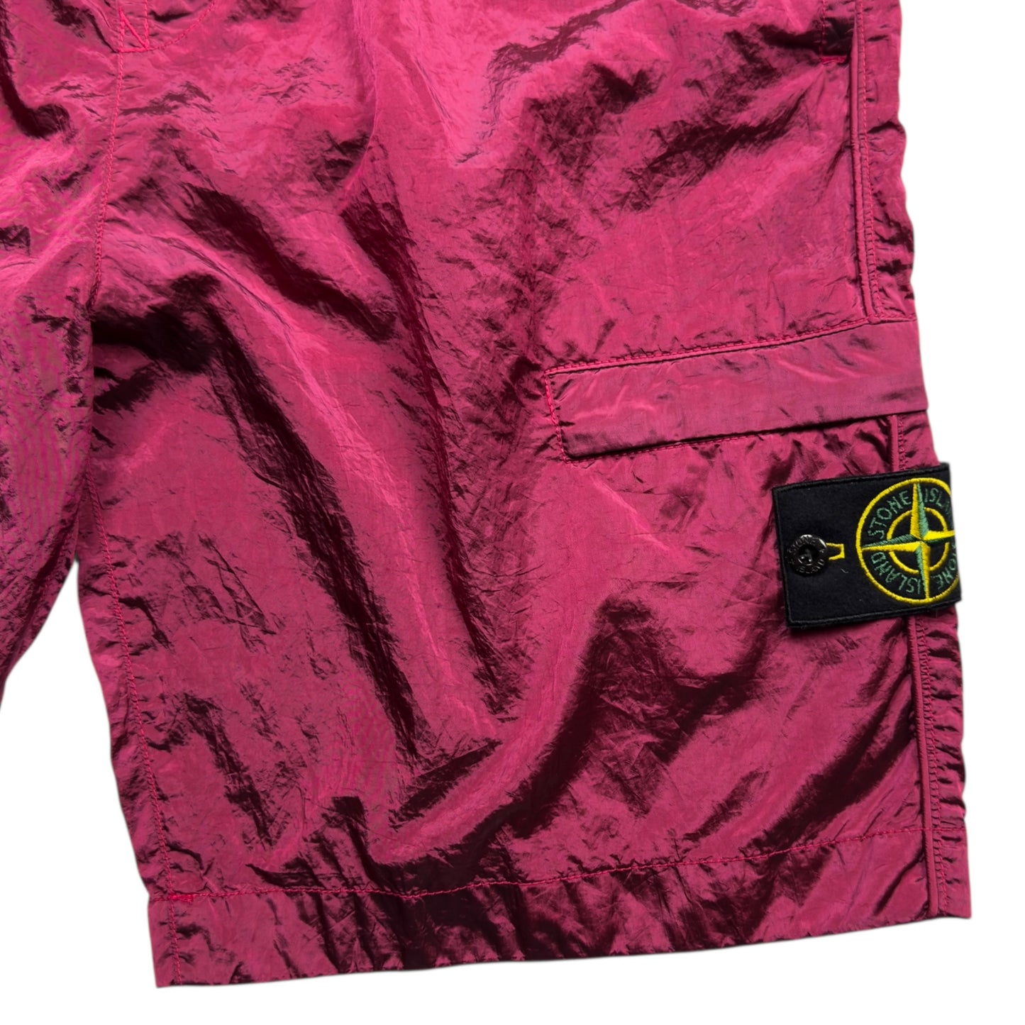 S/S 22 Stone Island Nylon Metal Cargo Shorts - 30 CO