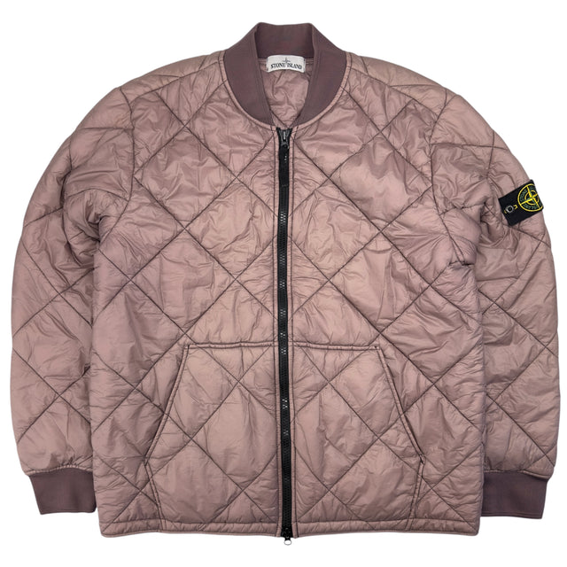 A/W 18 Stone Island Quilted Micro Yarn Bomber Jacket