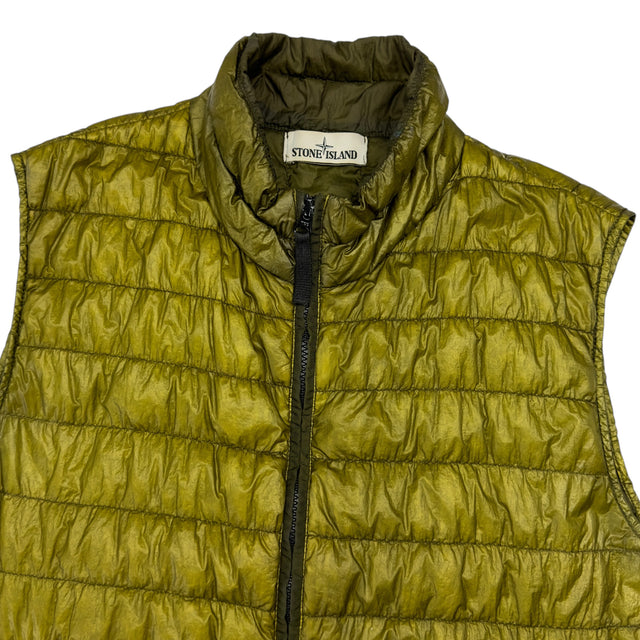 S/S 16 Stone Island Down_26 GR X SQM_N - Ultra Light Down Gilet - Green