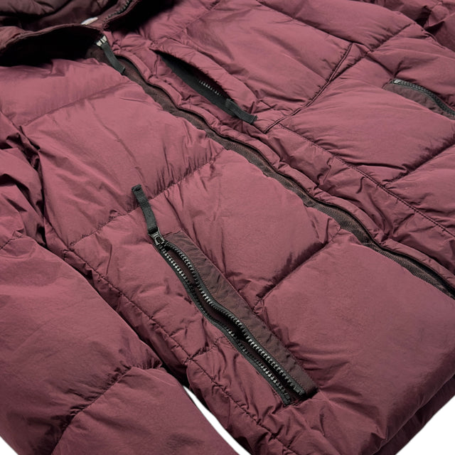 A/W 17 Stone Island Crinkle Reps NY Down Puffer Jacket - Burgundy