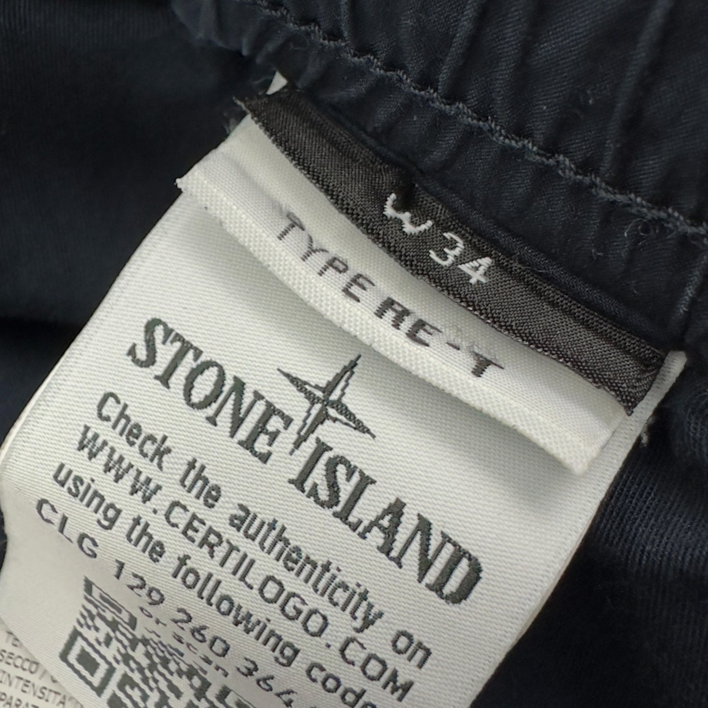 S/S 19 Stone Island Stretch Cotton Cargo Trousers 34 RE-T