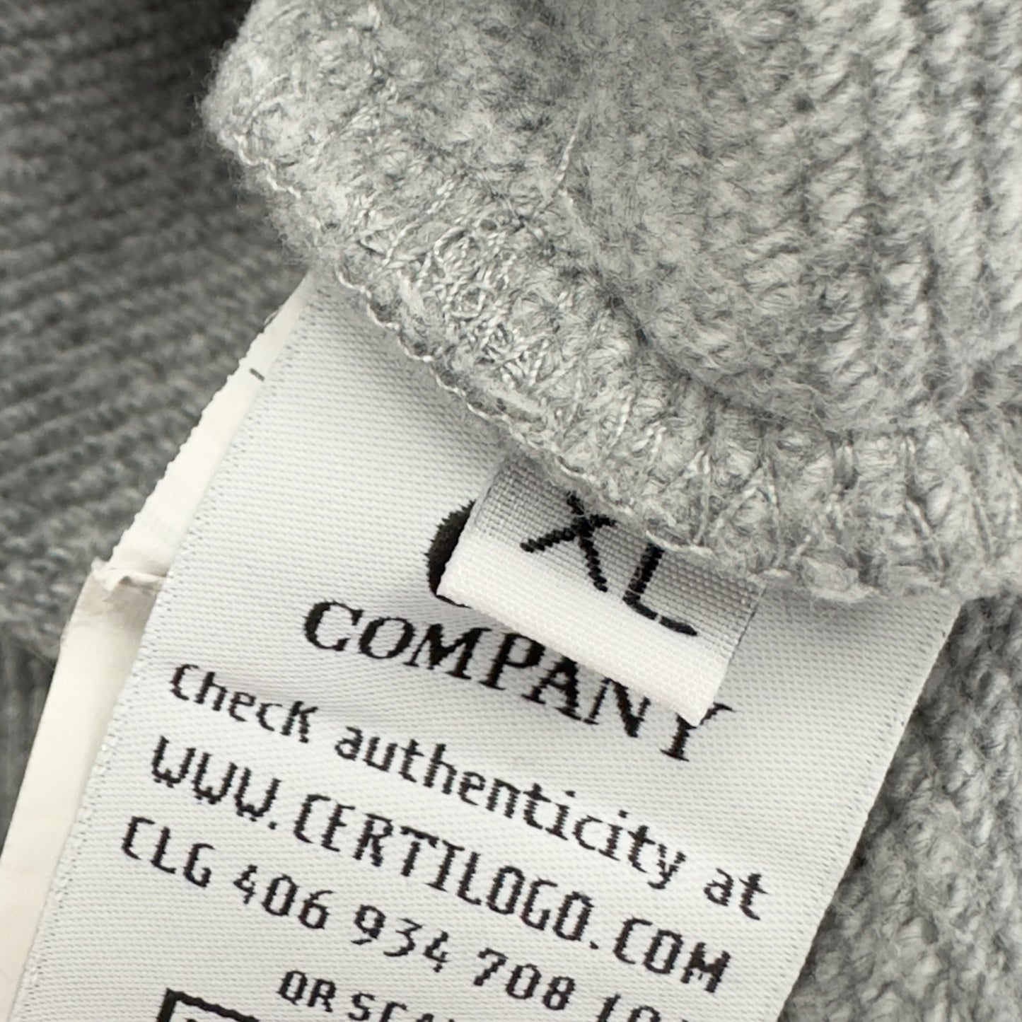 C.P. Company Quarter Zip Sweater - Grey