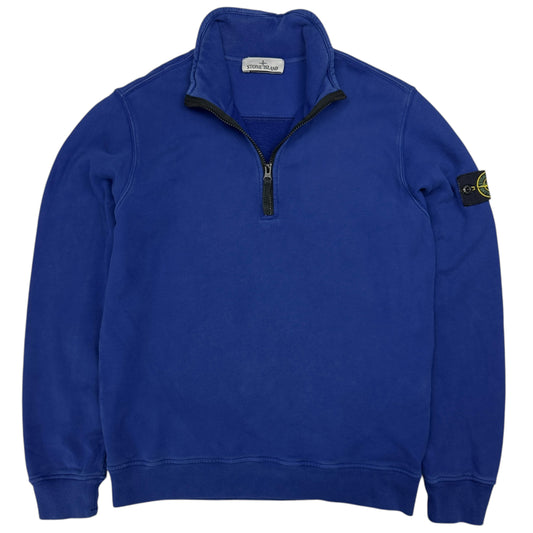 A/W 23 Stone Island Quarter Zip Sweater - Blue