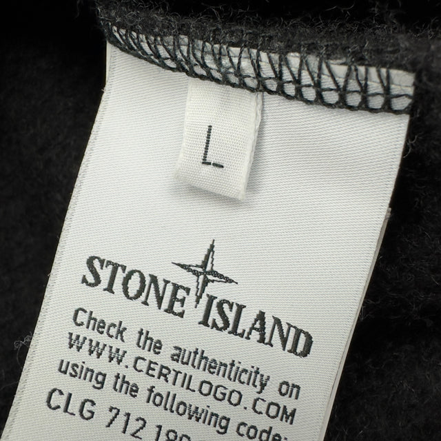 A/W 18 Stone Island Ghost Wool Crewneck Sweater - Black