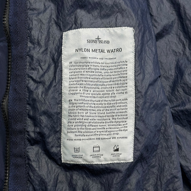 S/S 18 Stone Island Nylon Metal Watro Jacket - Navy