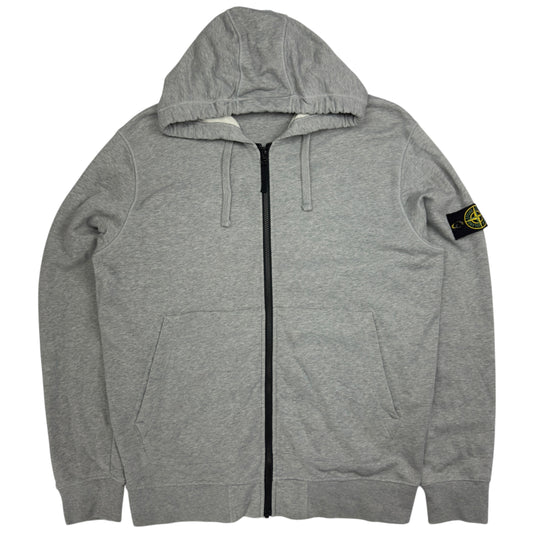 S/S 22 Stone Island Full Zip Hoodie - Grey