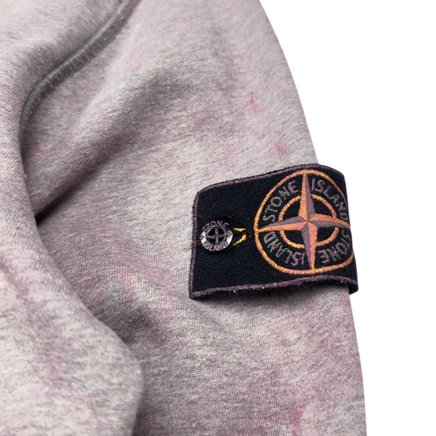S/S 21 Stone Island Dust Colour Treatment Hoodie - Pink