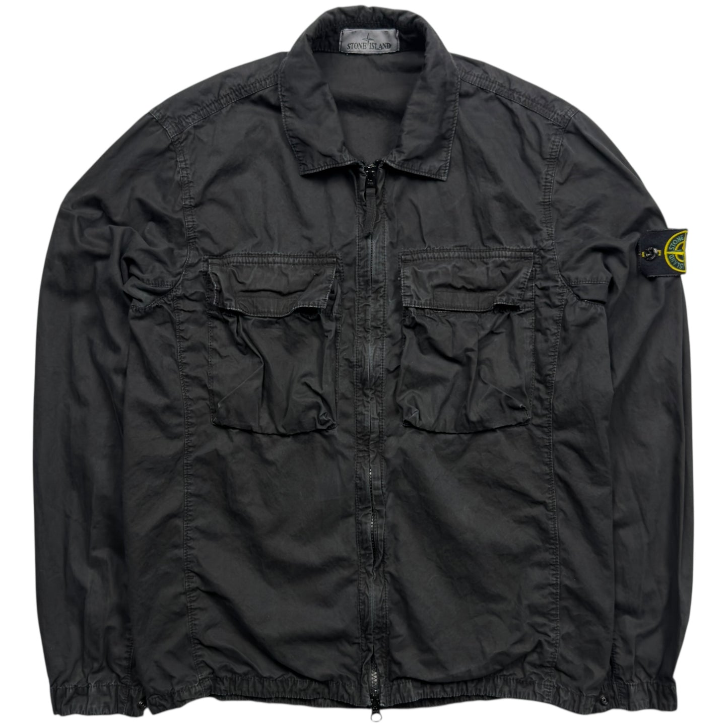 S/S 22 Stone Island Pocket Overshirt - Black