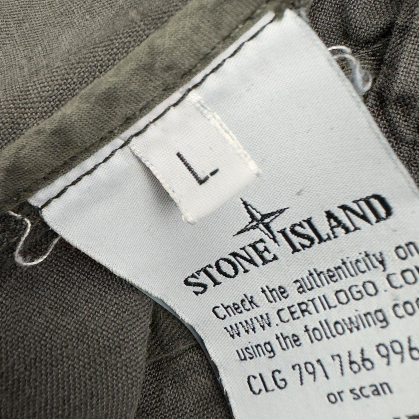 S/S 14 Stone Island Lino Watro Tela Jacket - Grey