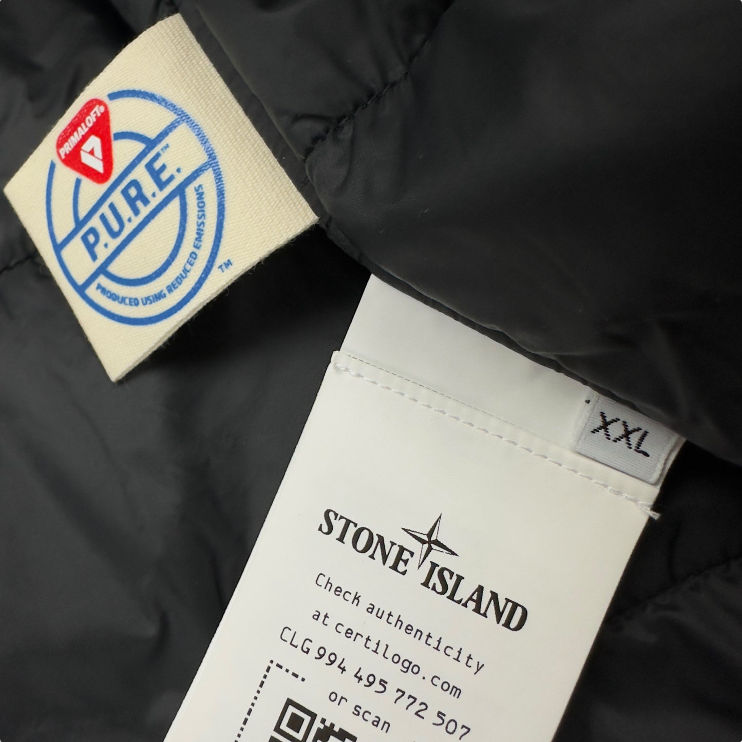 A/W 24 Stone Island Weatherproof Cotton Canvas Ghost Piece with Primaloft Insulation Jacket