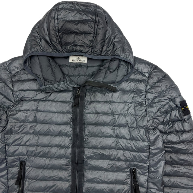 A/W 23 Stone Island Loom Woven Chambers R-Nylon Down TC Puffer Jacket - Grey