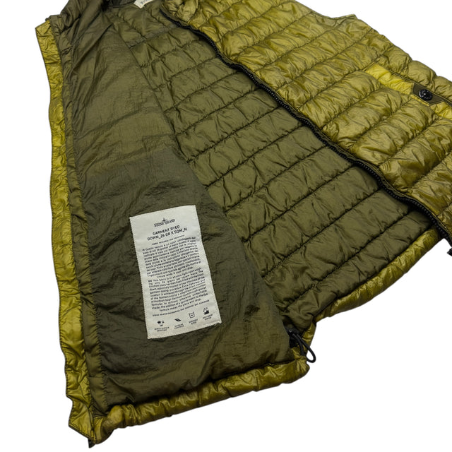 S/S 16 Stone Island Down_26 GR X SQM_N - Ultra Light Down Gilet - Green