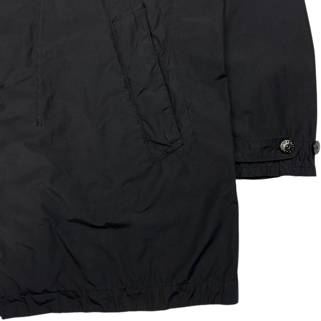 S/S 21 Stone Island Naslan Light Watro Trench Coat - Black