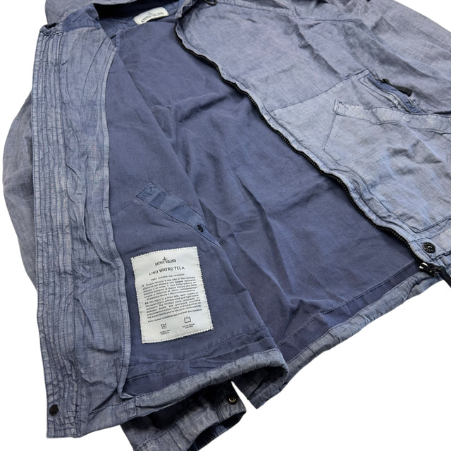 S/S 14 Stone Island Lino Watro Tela Jacket - Blue