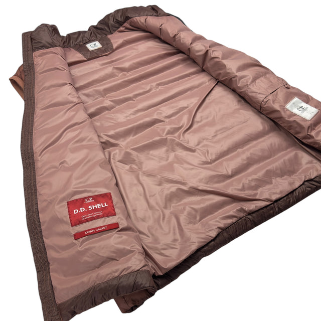 C.P. Company D.D. Shell Down Lens Gilet - Brown