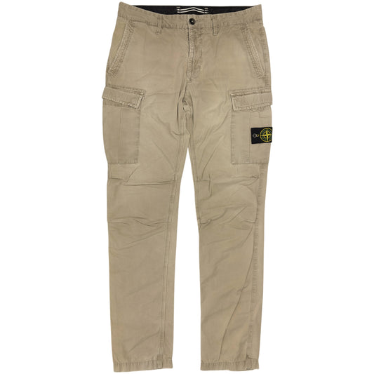 S/S 18 Stone Island Cotton Cargo Trousers Slim Fit 33/34 - Beige