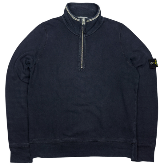 S/S 07 Stone Island Quarter Zip Sweater - Navy