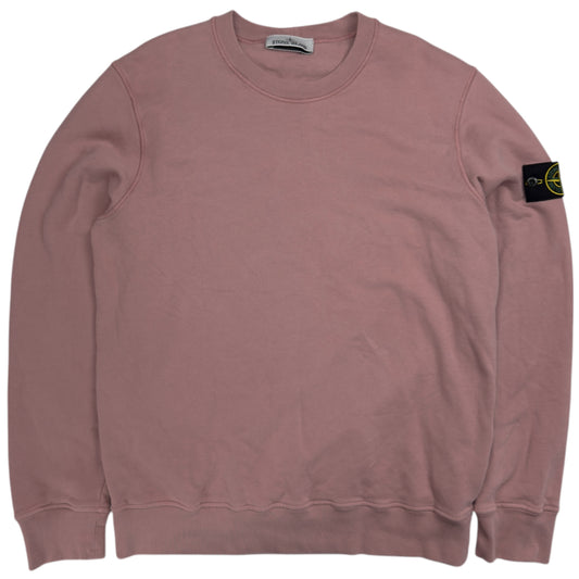 A/W 22 Stone Island Crewneck Sweater - Light Dusty Pink