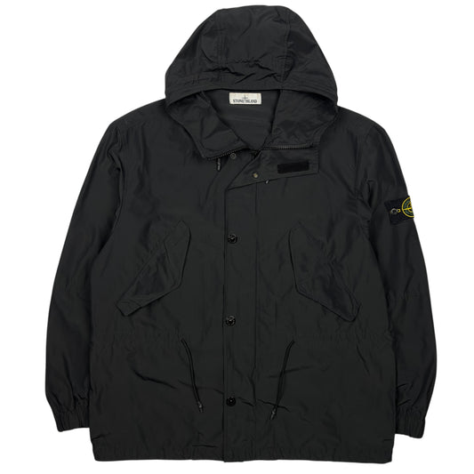 S/S 18 Stone Island Micro Reps Parka Jacket - Black