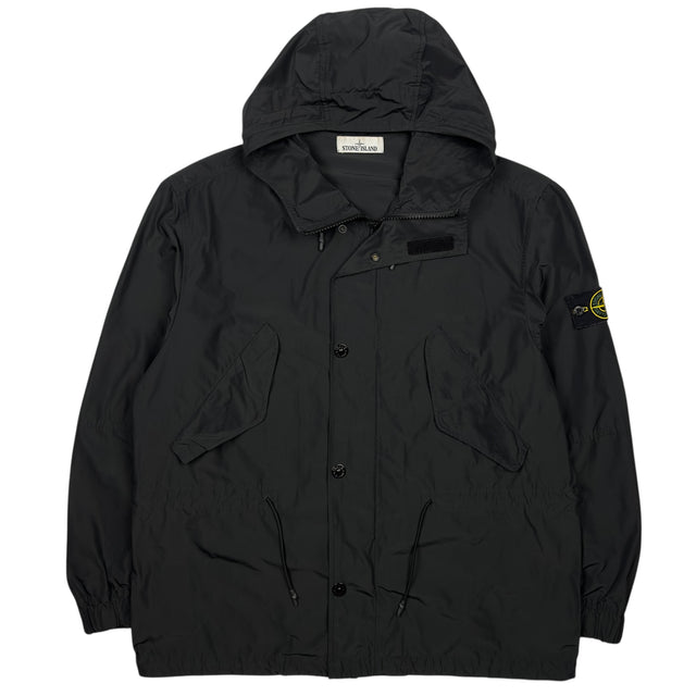 S/S 18 Stone Island Micro Reps Parka Jacket - Black