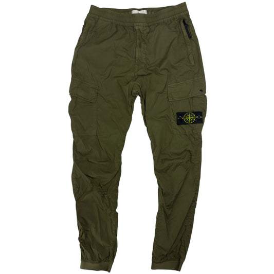 S/S 21 Stone Island Stretch Cotton Cargo Trousers 32 RE-T