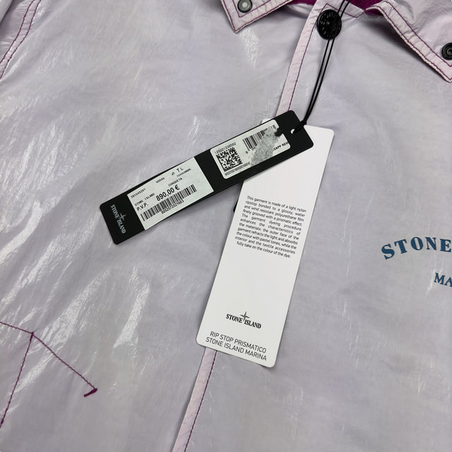 S/S 23 Stone Island Marina Rip Stop Prismatico Reflective Jacket