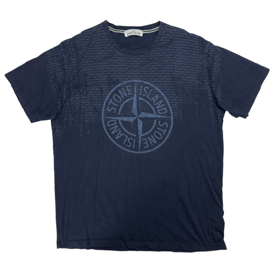 A/W 17 Stone Island Logo Print T-Shirt - Navy