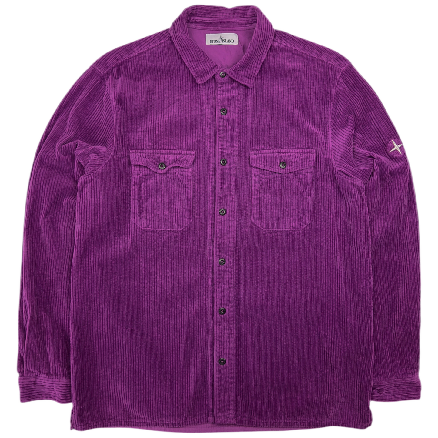 A/W 21 Stone Island Corduroy 2 Pocket Overshirt - Purple