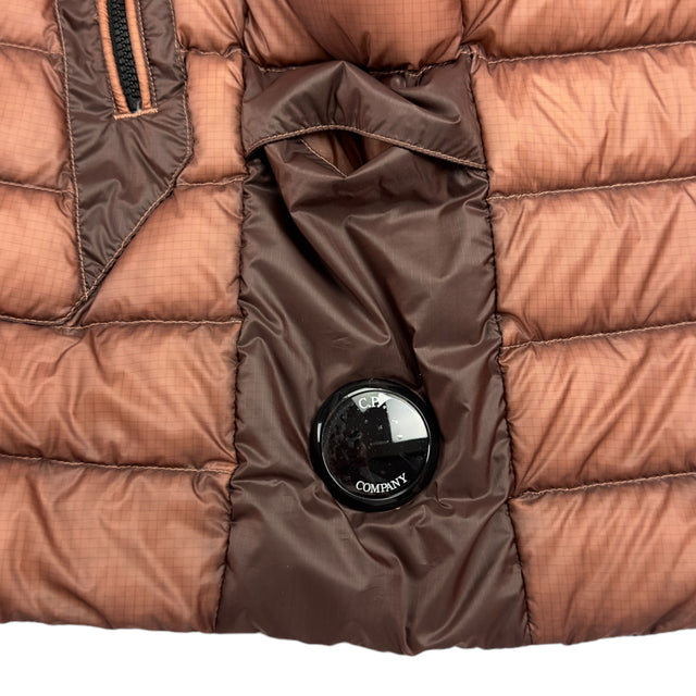 C.P. Company D.D. Shell Down Lens Gilet - Brown