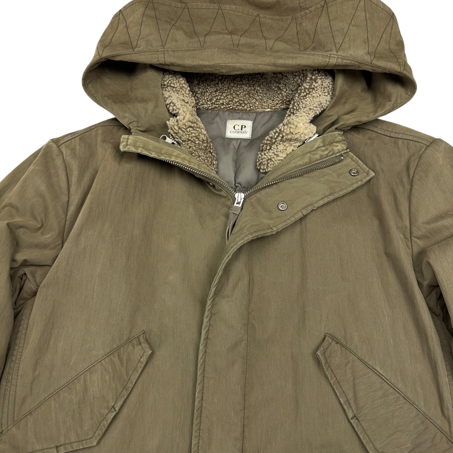 A/W 06 C.P. Company 3 in 1 Down Parka Jacket with Shearling Collar