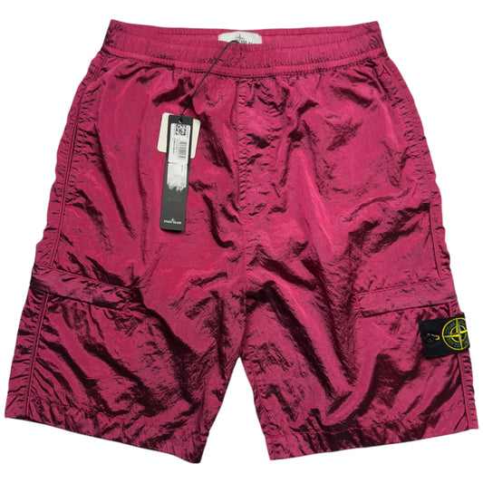 S/S 22 Stone Island Nylon Metal Cargo Shorts - 30 CO