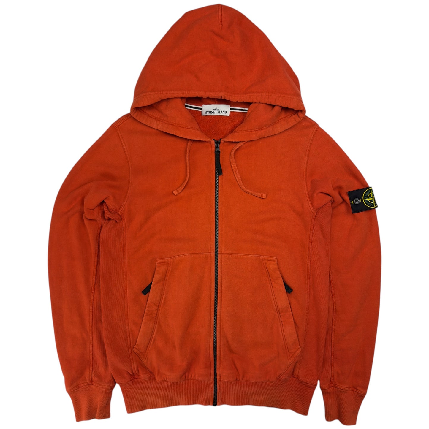 A/W 14 Stone Island Full Zip Hoodie - Orange