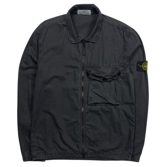 S/S 21 Stone Island Pocket Overshirt - Black