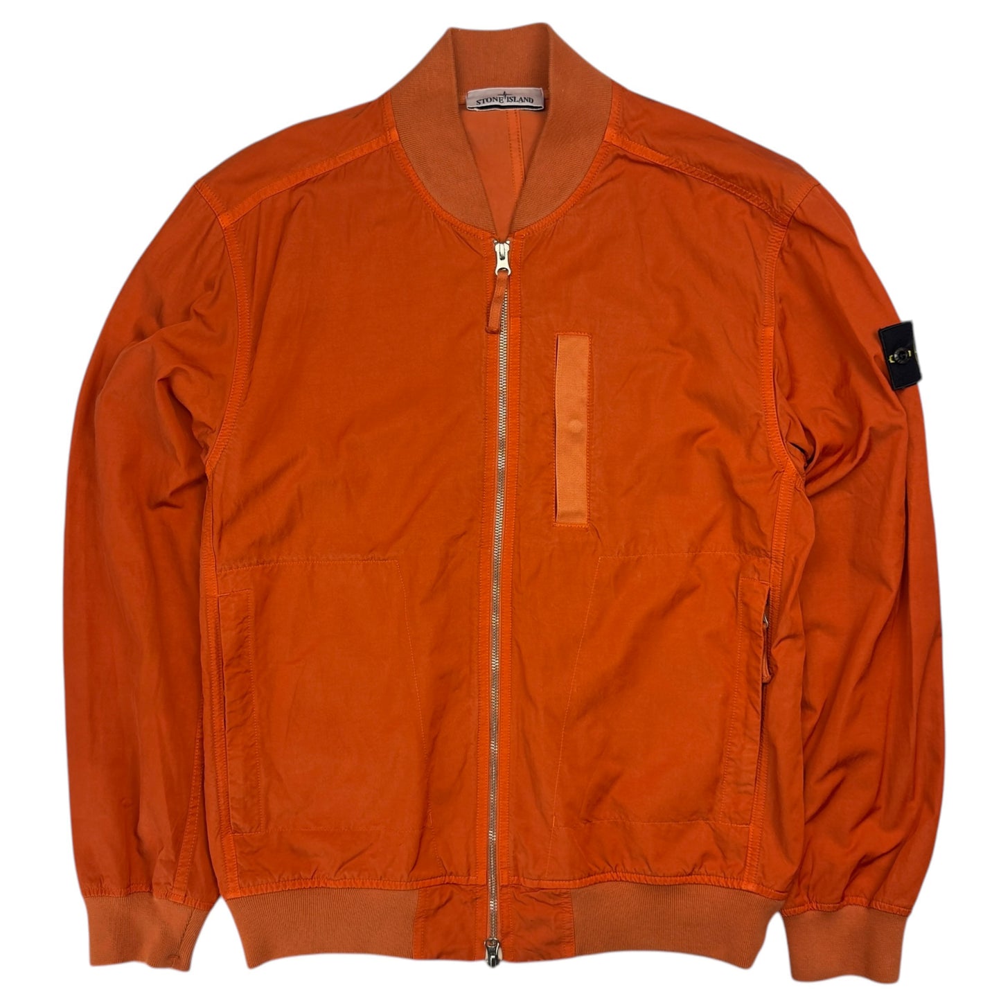 S/S 23 Stone Island Cupro Cotton Twill-TC Bomber - Orange