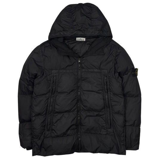 A/W 20 Stone Island Crinkle Reps NY Down Puffer Jacket - Black