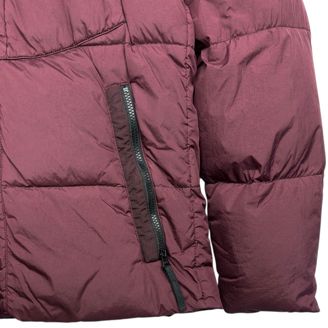 A/W 17 Stone Island Crinkle Reps NY Down Puffer Jacket - Burgundy